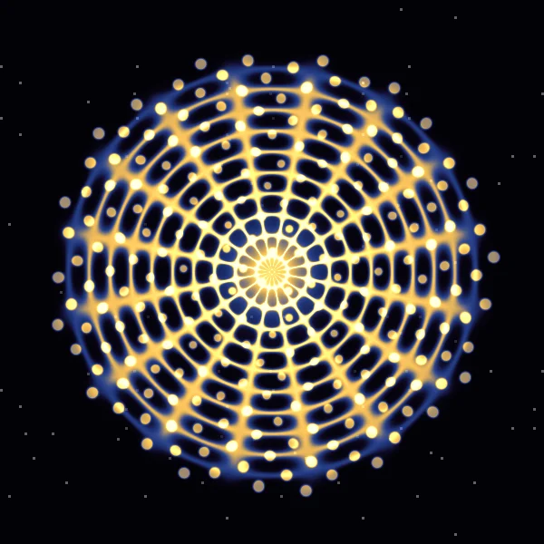 Abundancia · 888 Hz · φ: la figura que dibuja Cymatica en modo Mandala con 888 Hz y su pareja áurea de 1436,8 Hz