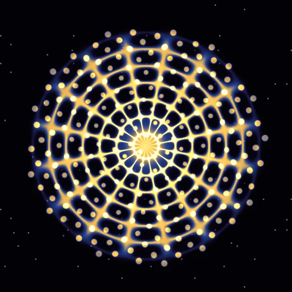 Día · 194,18 Hz · φ: la figura que dibuja Cymatica en modo Mandala con 194,18 Hz y su pareja áurea de 314,2 Hz