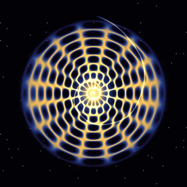 Breathing room · 396 Hz · φ: the figure Cymatica draws in Mandala mode with 396 Hz and its golden pair at 640.7 Hz