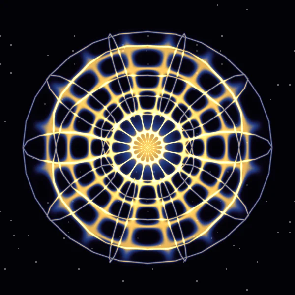 Sol · 126,22 Hz · φ²: la figura que dibuja Cymatica en modo Mandala con 126,22 Hz y su pareja áurea de 330,4 Hz