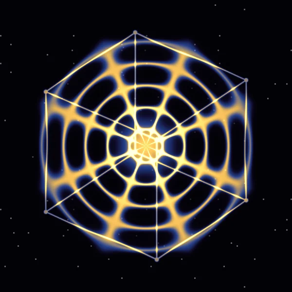 Tierra · 111 Hz · φ²: la figura que dibuja Cymatica en modo Mandala con 111 Hz y su pareja áurea de 290,6 Hz